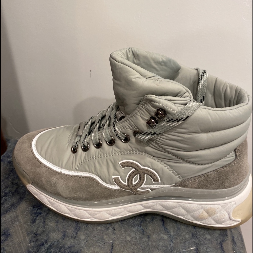 Chanel high top sneakers